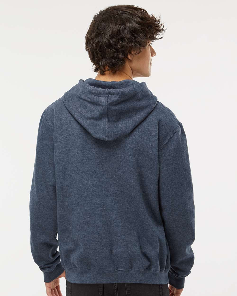 M&O 3320 Unisex Pullover Hoodie | Heather Navy